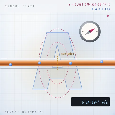 Ampère · corrente elétrica